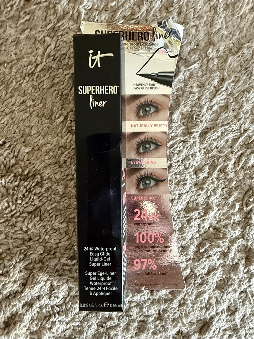 It Cosmetics Superhero Liner - Black Gel Eyeliner Never Used